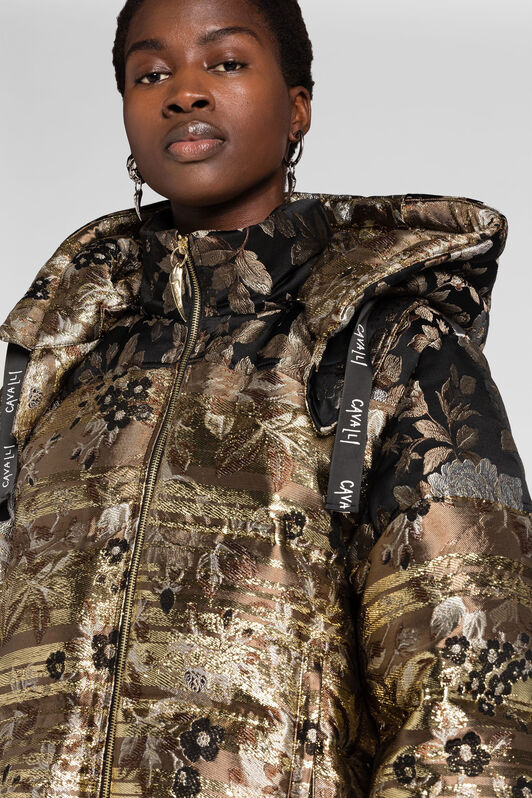 RC Floral-Brocade Padded Jacket RC Floral-Brocade Padded Jacket MARRONE PQT800-DJ067