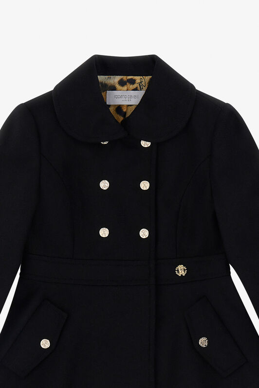 JU Cappotto Doppiopetto Svasato JU Cappotto Doppiopetto Svasato BLACK TJT42G-WP019