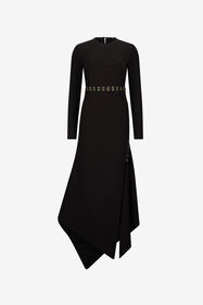 JC Just Cavalli Asymmetric Hem Dress BLACK VFT277-VF427