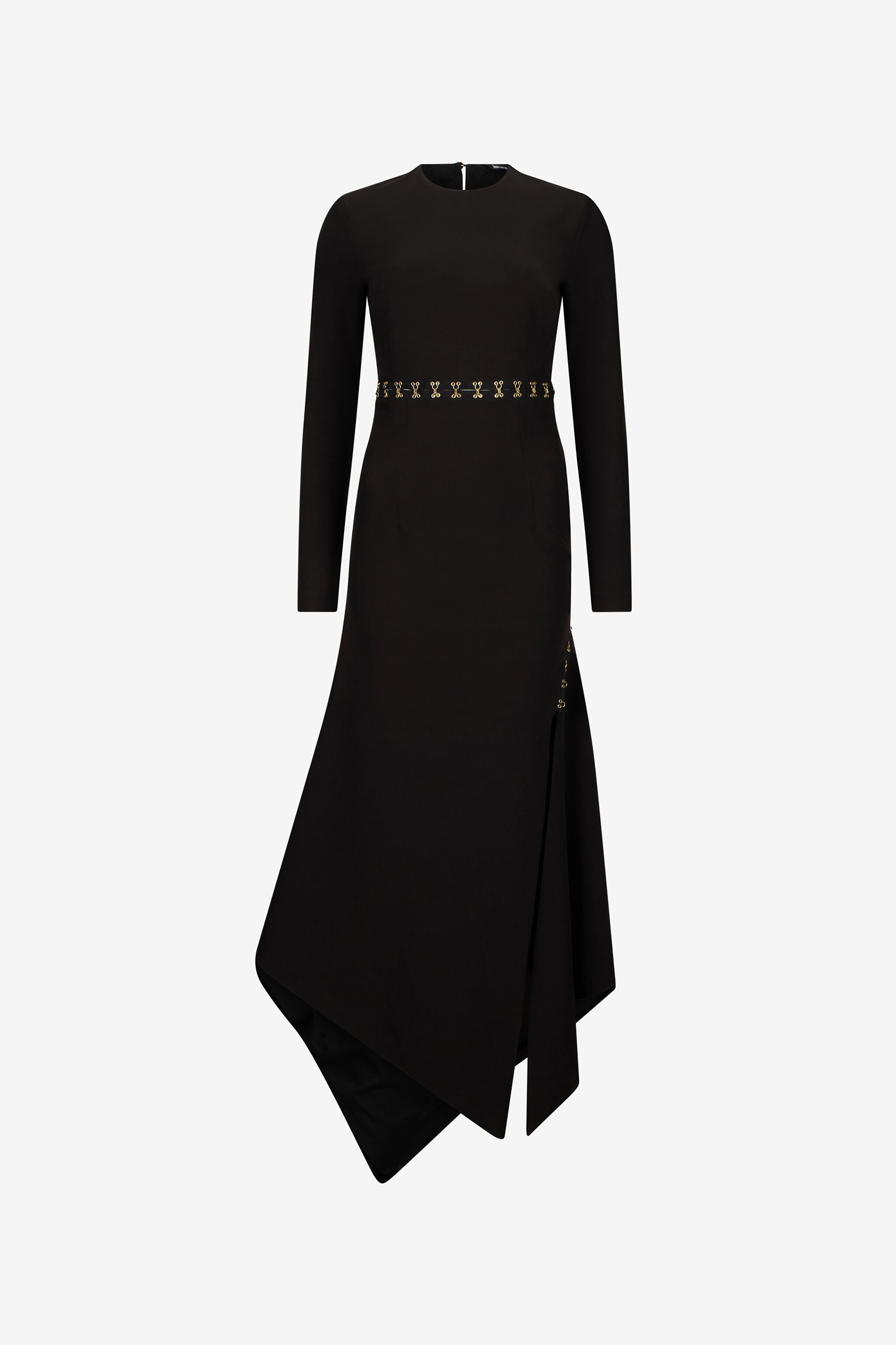 JC Just Cavalli Asymmetric Hem Dress BLACK VFT277-VF427
