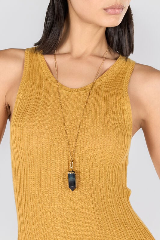 RC Necklace with stone pendant RC Necklace with stone pendant Gold TWG007-AM002