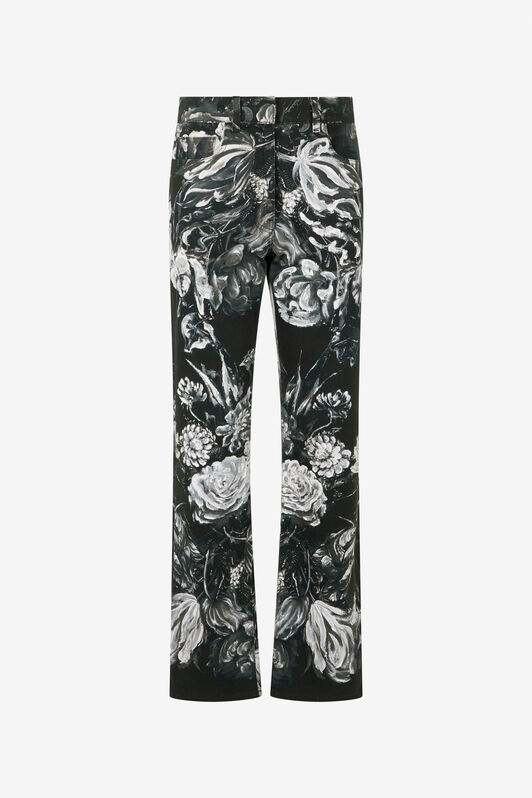 RC Jeans Con Estampado Fiammingo Flowers BLACK/GREY XWJ203-DAT77