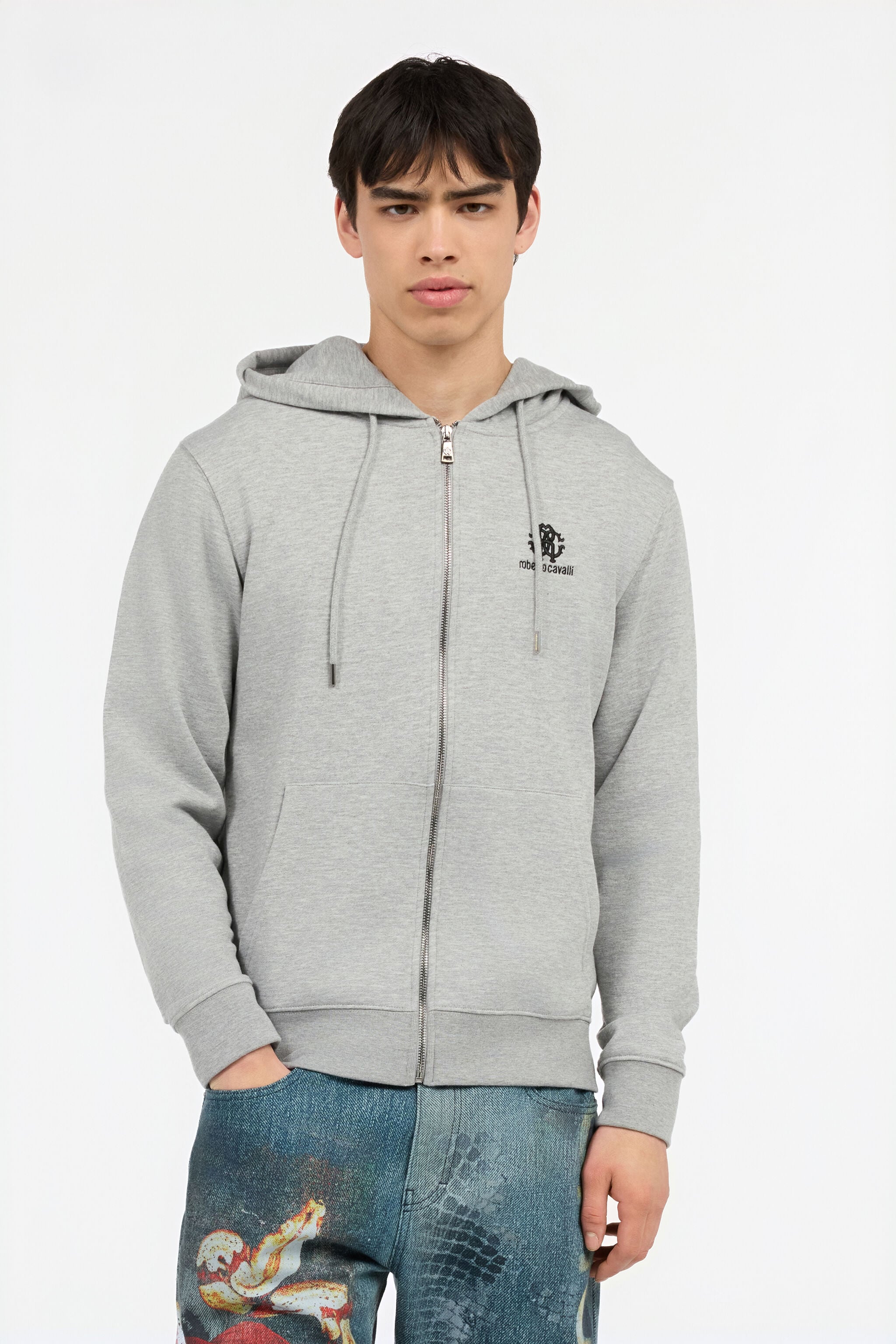 RC Grey Hoodie with Zip GREY POT69A-CF052