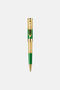 RC Stylo à bille Chevron Roberto Cavalli, couleur or & laque verte GOLD VALG07-IG269
