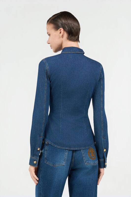 RC Jeanshemd Mit Monogram RC DARK BLUE QOJ70K-DLO09