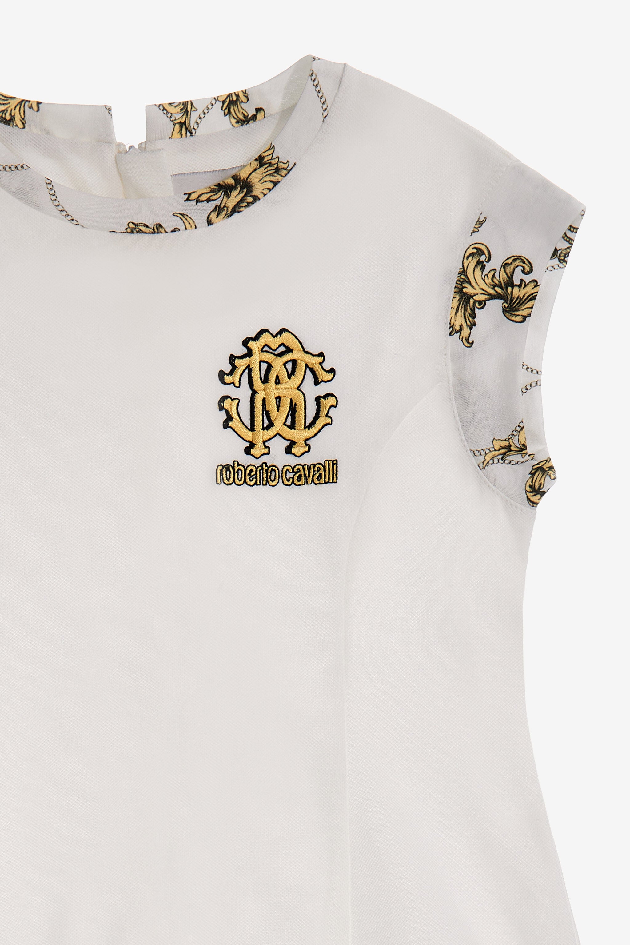 JU RC Monogram dress White SJT130-KB003