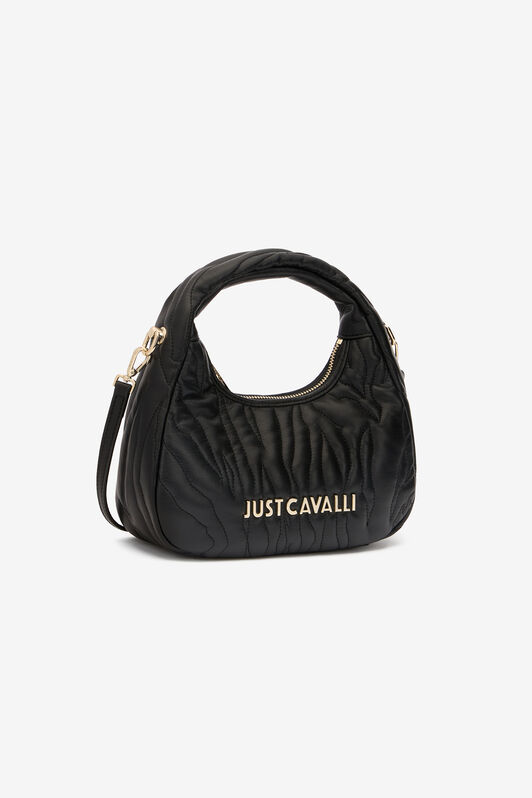 JC Sac Hobo Surpiqué Avec Logo Noir UFB069-UF438