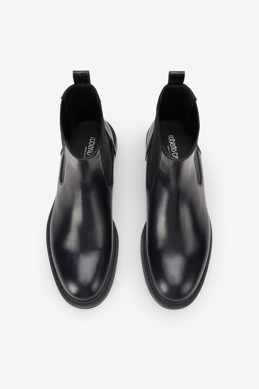 RC Black Chelsea Boots With Pull Tabs RC Black Chelsea Boots With Pull Tabs BLACK TOS00A-PZC15