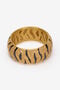 RC Bracelet Rigide Avec Cristaux Et Motif Tiger Skin Or VKG004-AM011