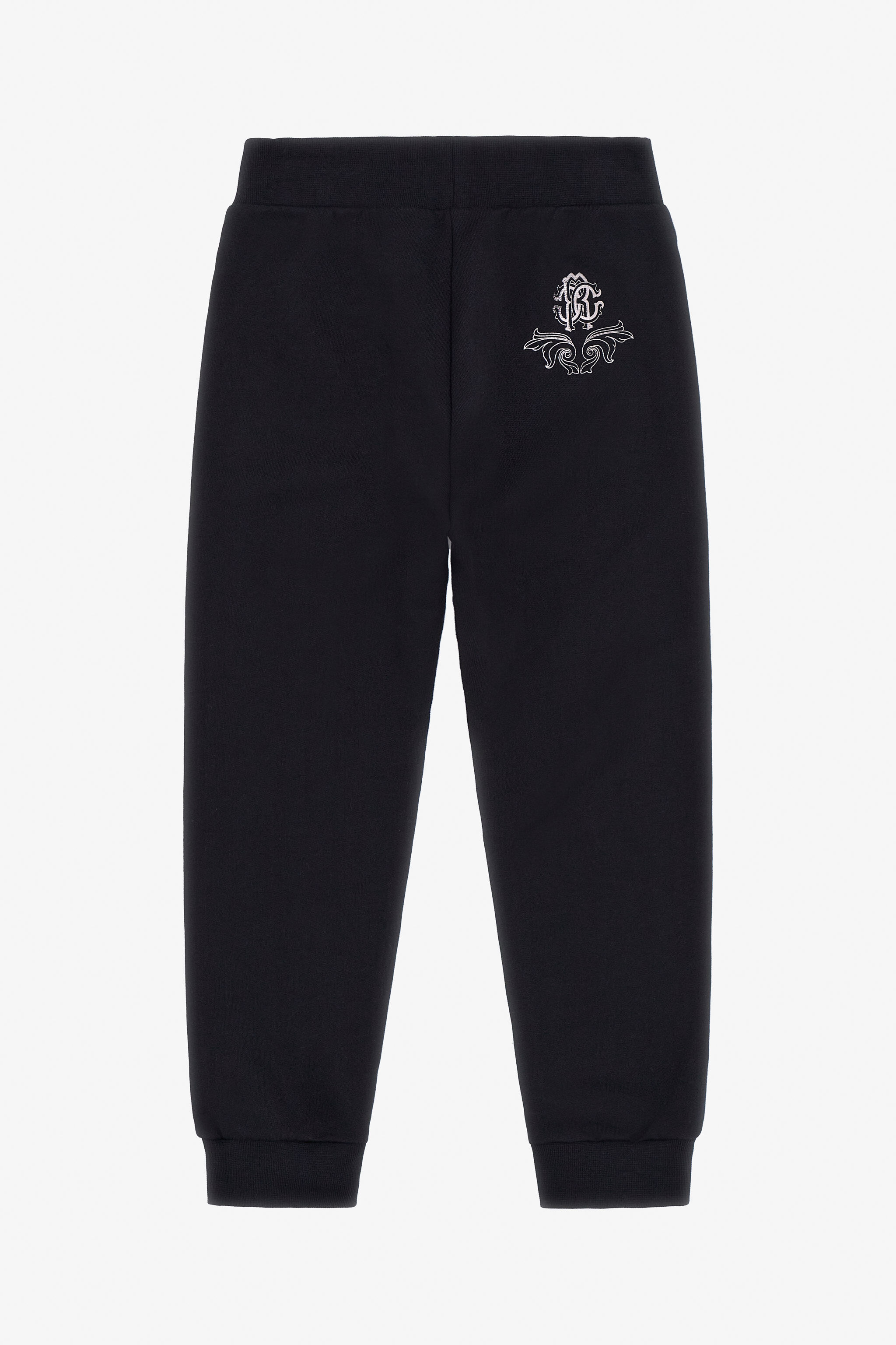 JU Pantaloni in Cotone con Stampa Logo Nero TJT20O-CF050
