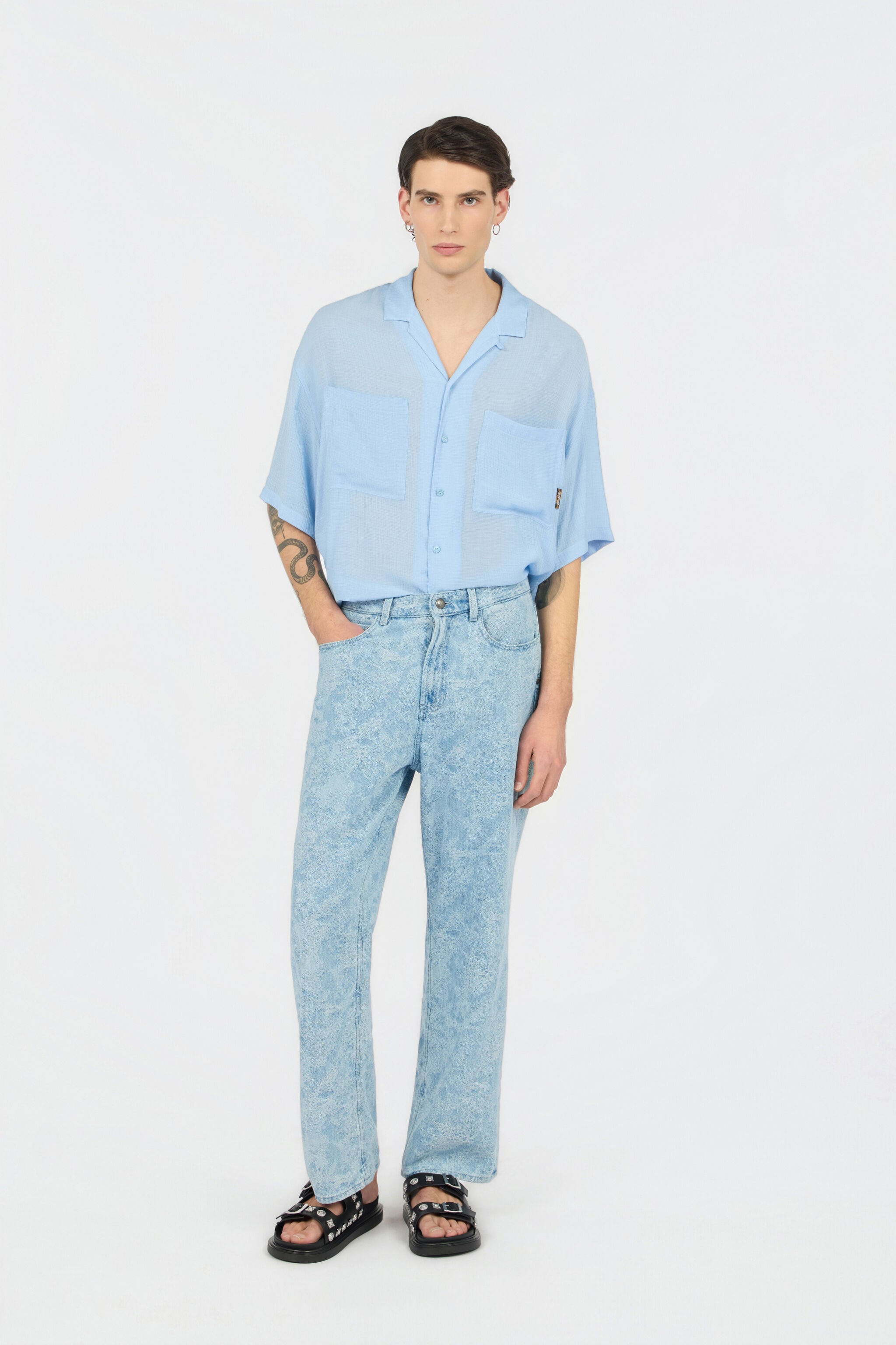 JC Light Blue Shirt JC Light Blue Shirt TURCHESE CHIRO WFM021-WF169