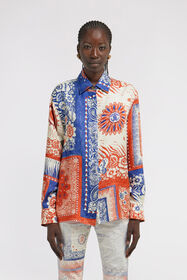 RC Blouse Imprimé Bandana Bleu TKT703-4QN05