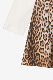 JU Vestido con estampado de leopardo y detalle de logo AVOR.CC/GN XJT10E-3PS60