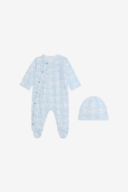 JU Baby-Set mit Monogram RC Print BABY BLUE VJT809-JFO44