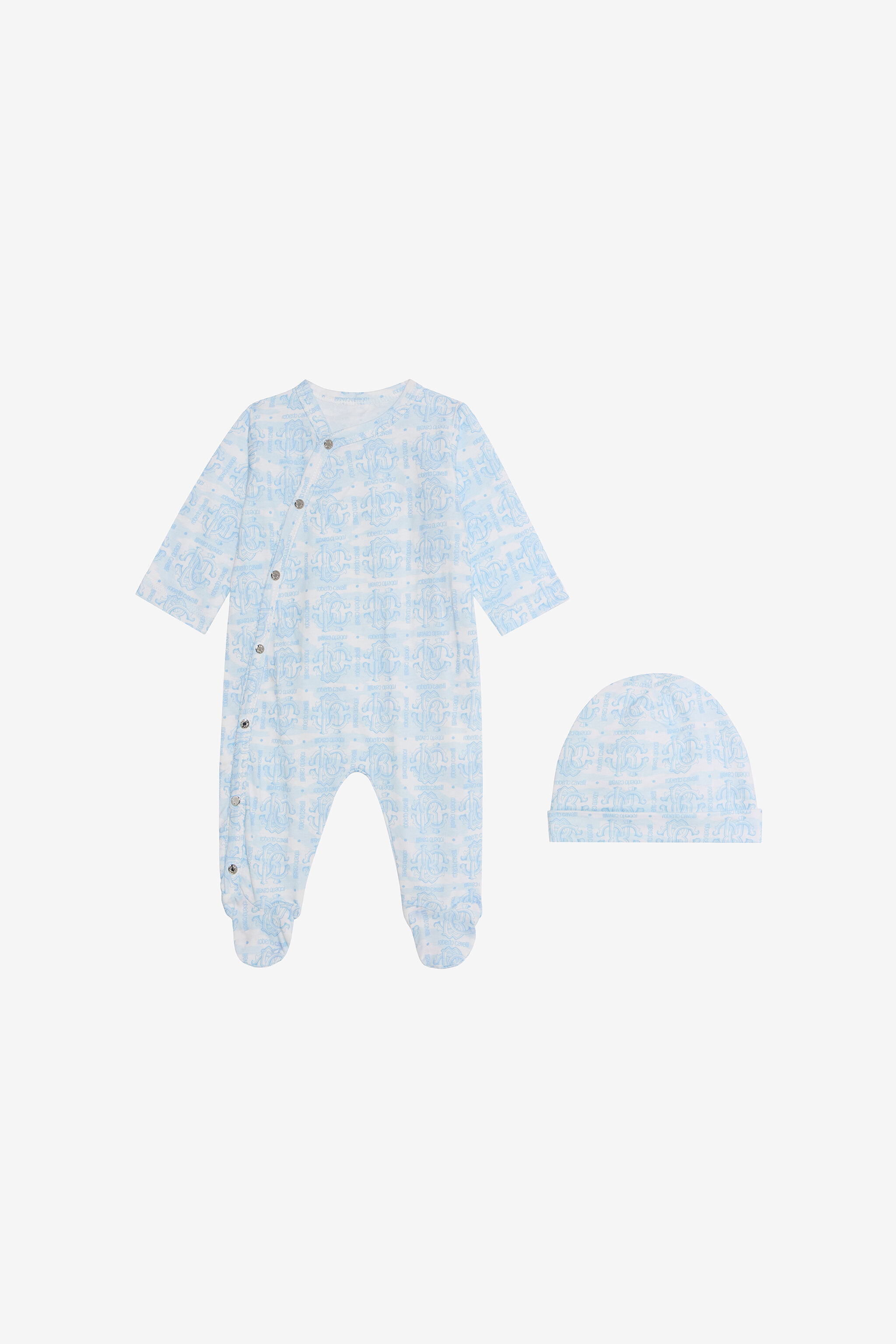 JU Baby-Set mit Monogram RC Print BABY BLUE VJT809-JFO44