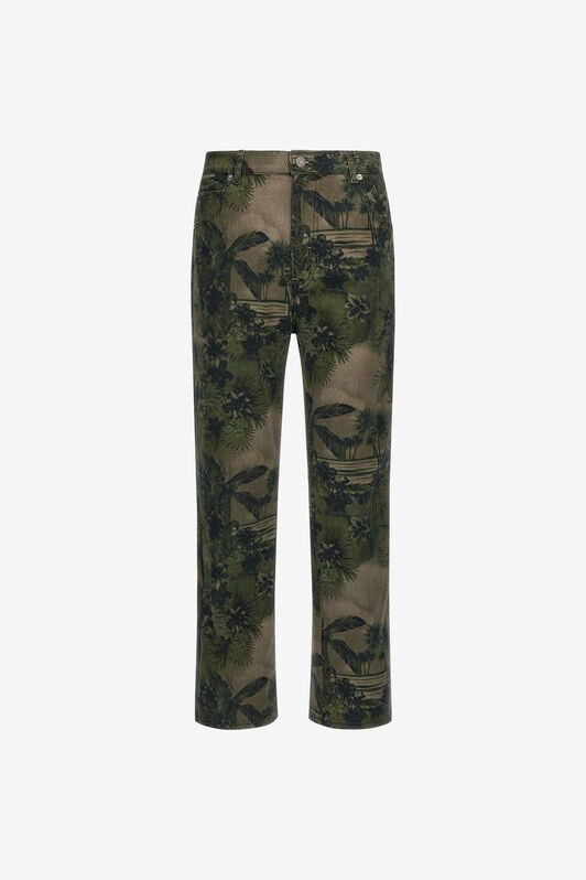 RC Pants with Hawaii Green print RC Pants with Hawaii Green print Dark green SRJ210-4NI84