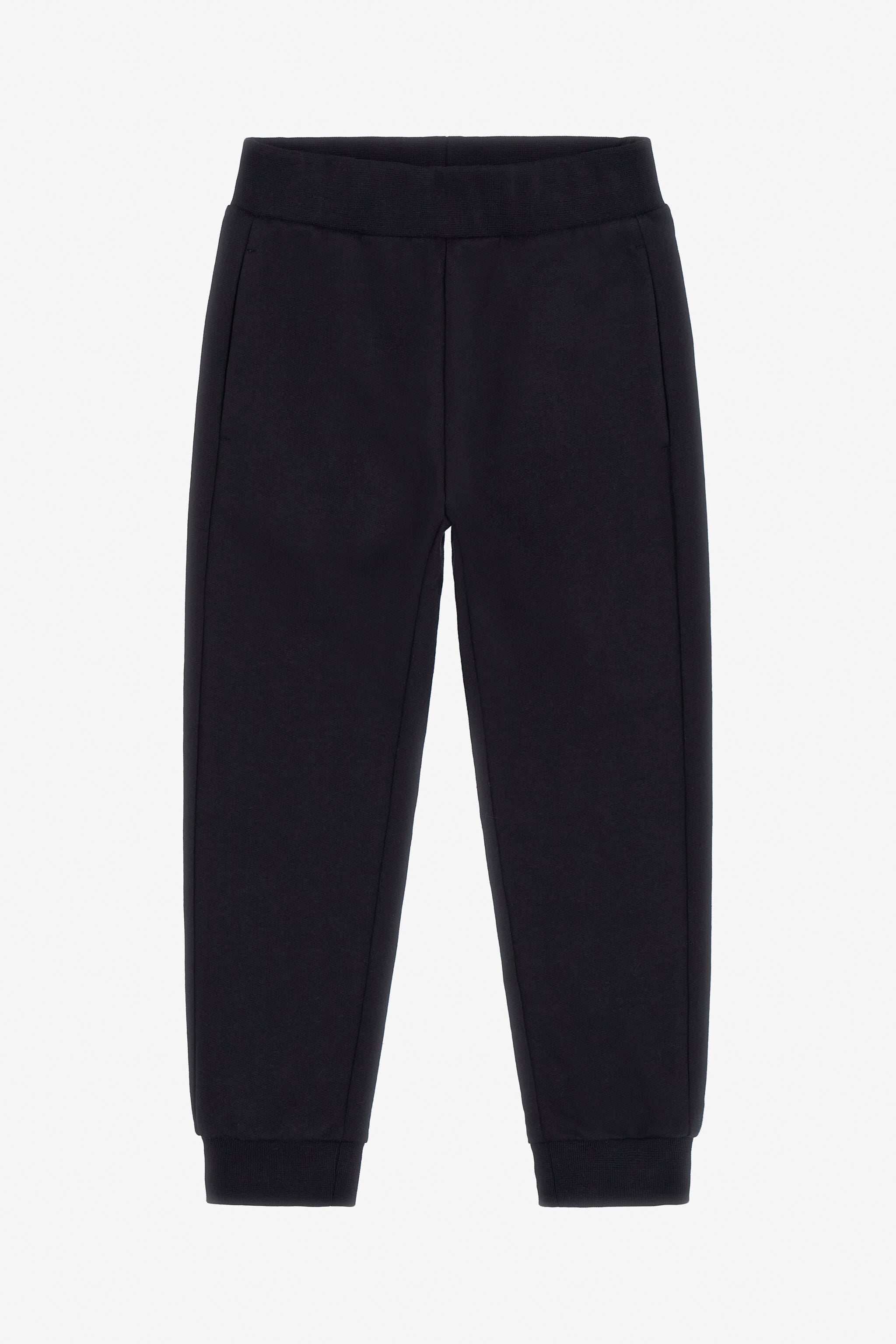 JU Pantaloni in Cotone con Stampa Logo Nero TJT20O-CF050