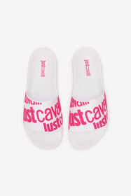 JC Slide Slip-On Bianche 003 BIANCO + 406 HOT Q61672-Q0575