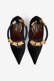 RC Black Pumps With Strap Black VWS007-VL356