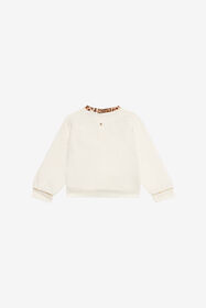JU Cotton embellished sweater MILKY WHITE VJT661-CF050