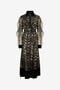 RC Midi Dress in Silk with Fur Print RC Midi Dress in Silk with Fur Print BLACK/BEIGE XWT113-OZT79