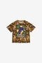 JU Jungle Print T-Shirt Light brown SJT613-JFI76