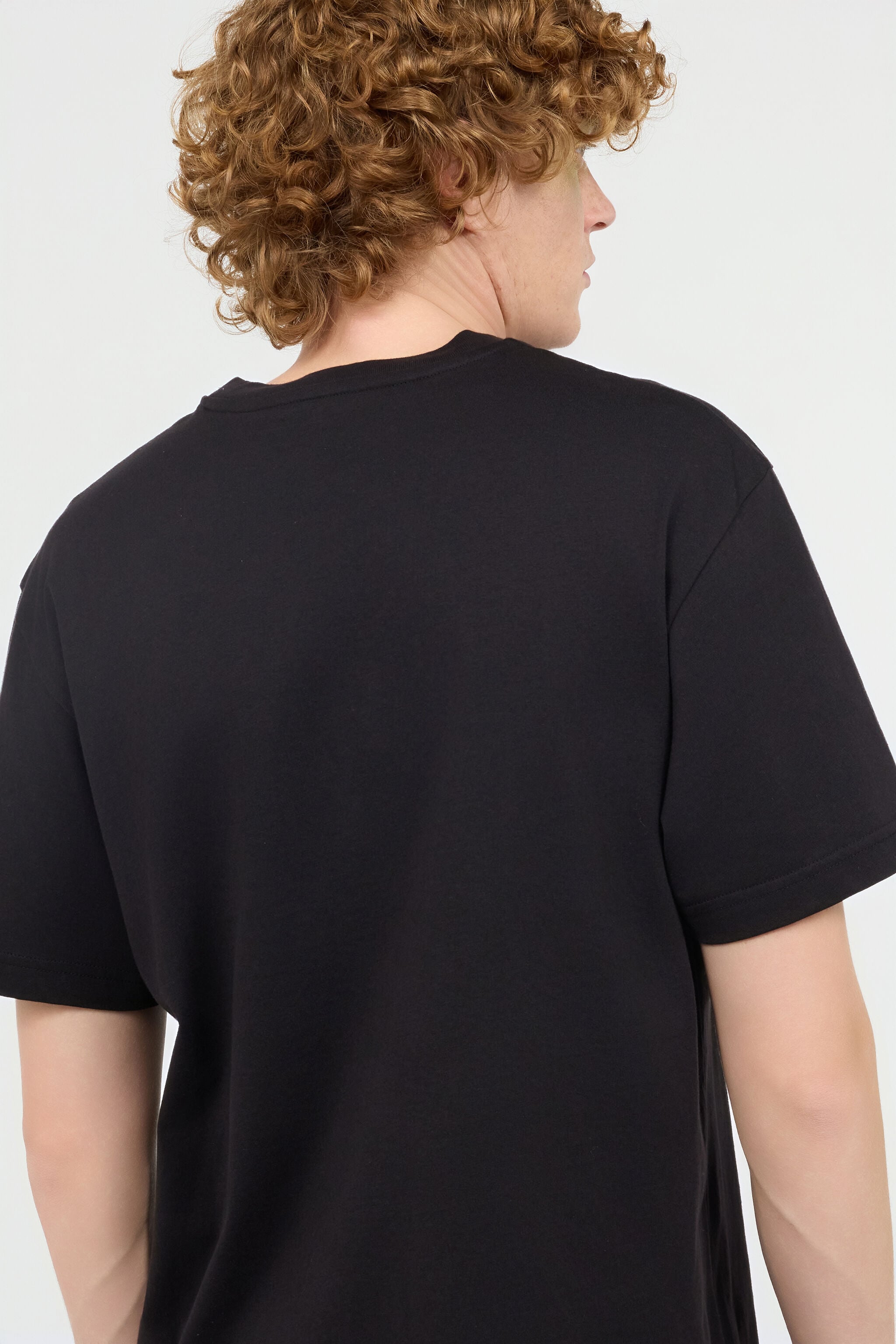 JC T-Shirt With Front Logo Print JC T-Shirt With Front Logo Print Black UFT067-UF087