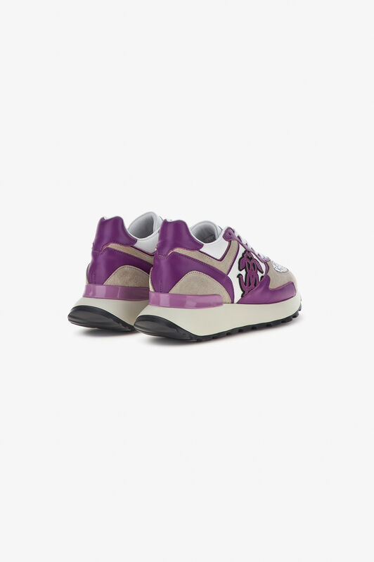 RC Sneakers with Monogram Mirror Snake Purple/Grey RKS047-PZB31