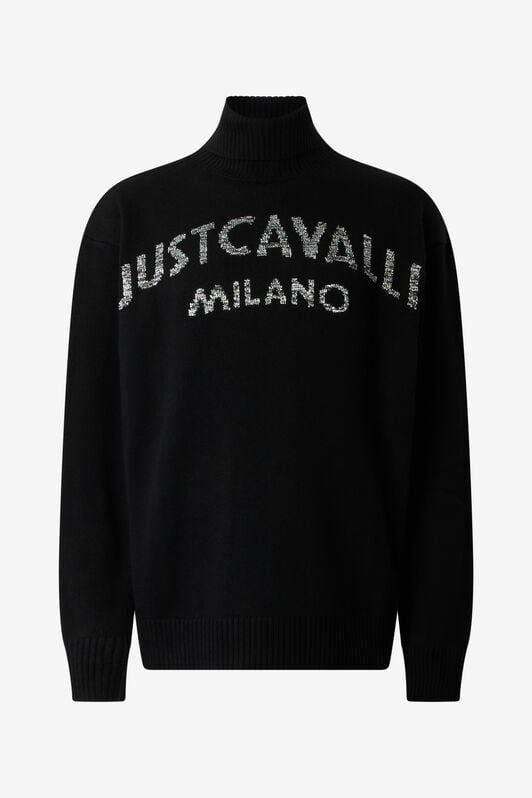 JC Sweater With Lettering JC Sweater With Lettering Black TFM006-TF026