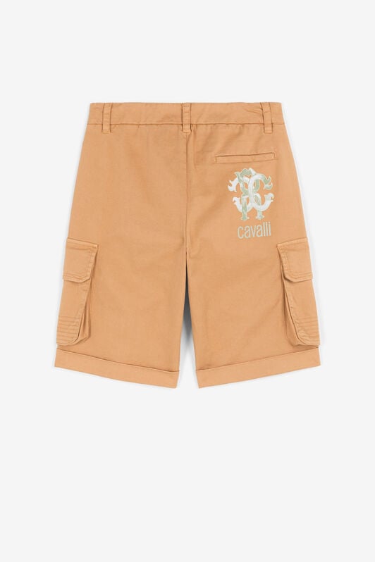 JU Logo-print cargo shorts JU Logo-print cargo shorts Light brown QJT266-CE035