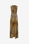 RC Robe longue croisée imprimé Jaguar Skin RC Robe longue croisée imprimé Jaguar Skin NATURALE VWT196-JRR80