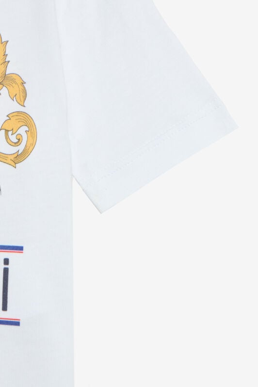 JU T-shirt in cotone con logo OPTICAL WHITE VJT611-JD001