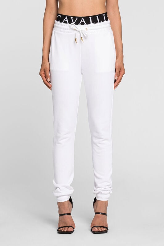 RC Logo-Jacquard Cotton Sweatpants RC Logo-Jacquard Cotton Sweatpants White PKT25D-CF050