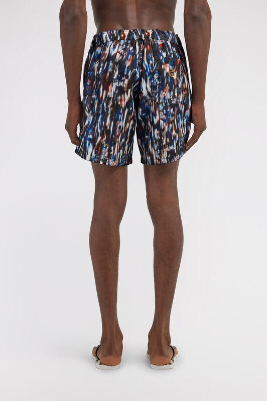 CL Abstract print swim trunks Dark blue SXH00A-5LN04