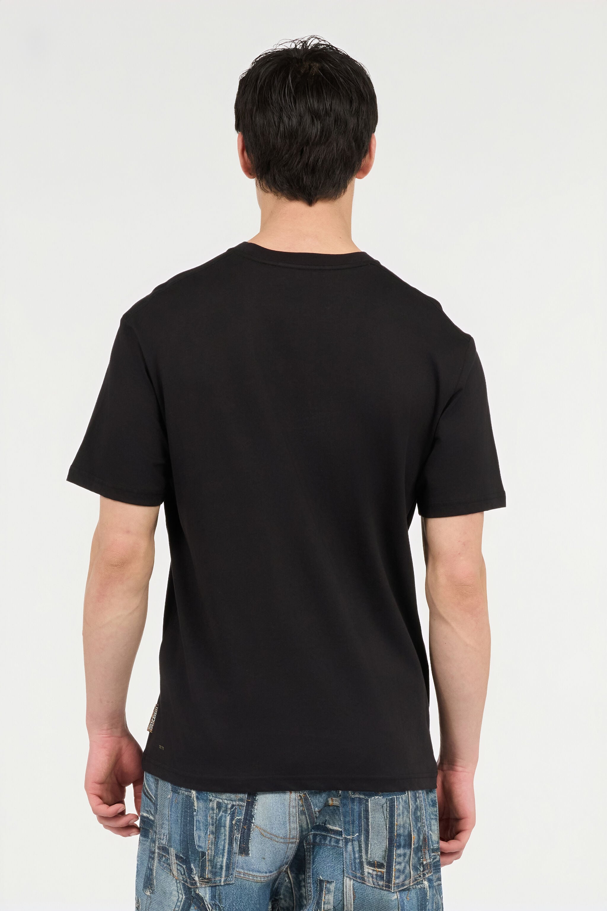 JC T-Shirt With Flocked Logo JC T-Shirt With Flocked Logo BLACK UFT058-UF078