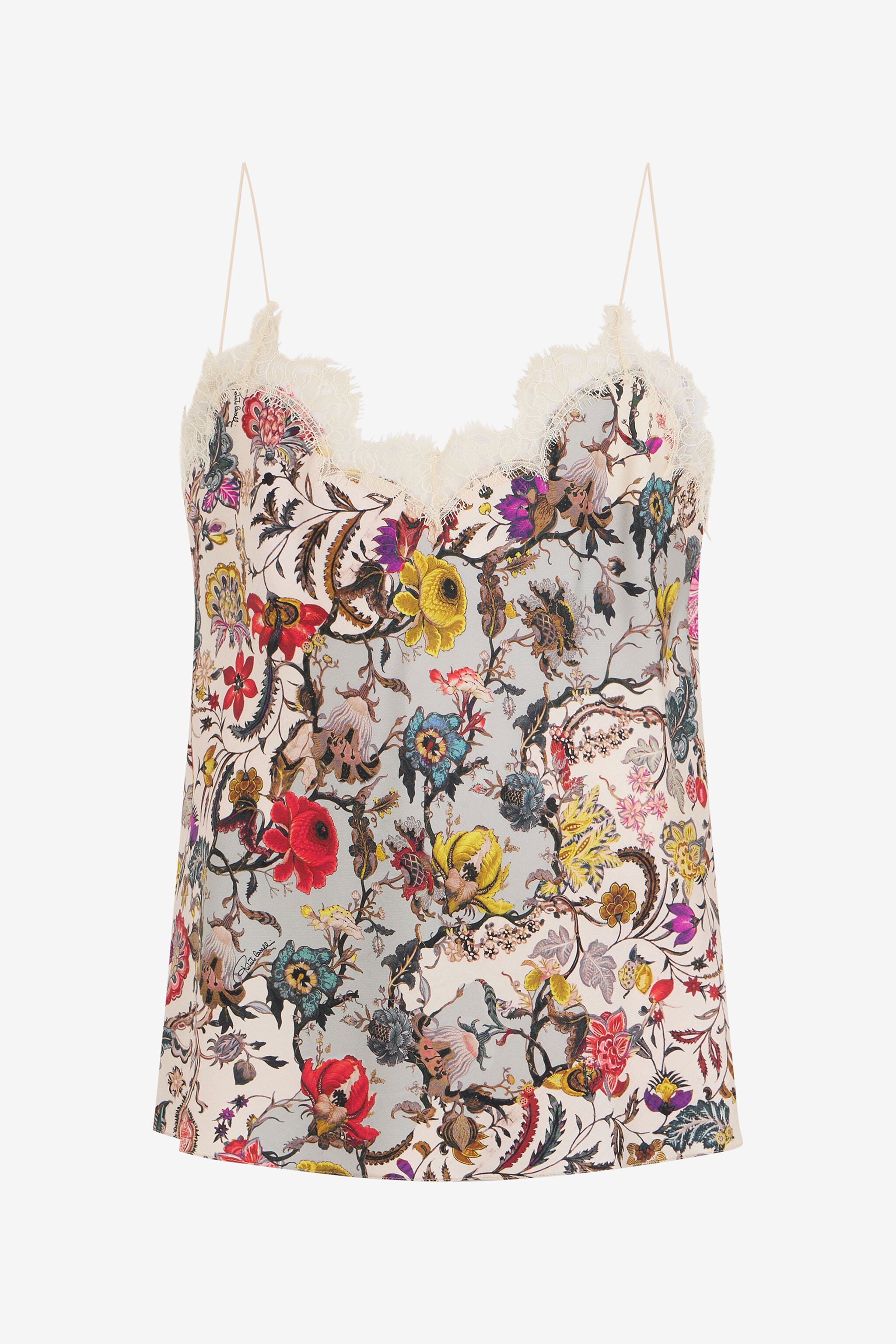 Top with Florentine Flowers print in BEIGE for Women | Roberto