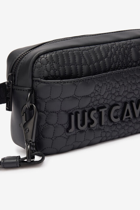 JC Crossbody Bag With Lettering Black TFB008-TF278