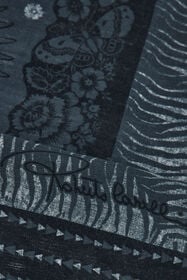 RC Châle Avec Motif Zèbre Et Logo Noir TALR26-IR043