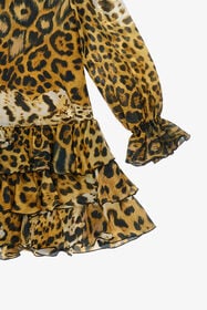 JU Leopard-print dress Light brown TJT10O-2NM10