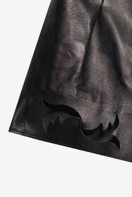 JU Shorts aus Kunstleder mit Cut-outs BLACK XJP20A-PN003