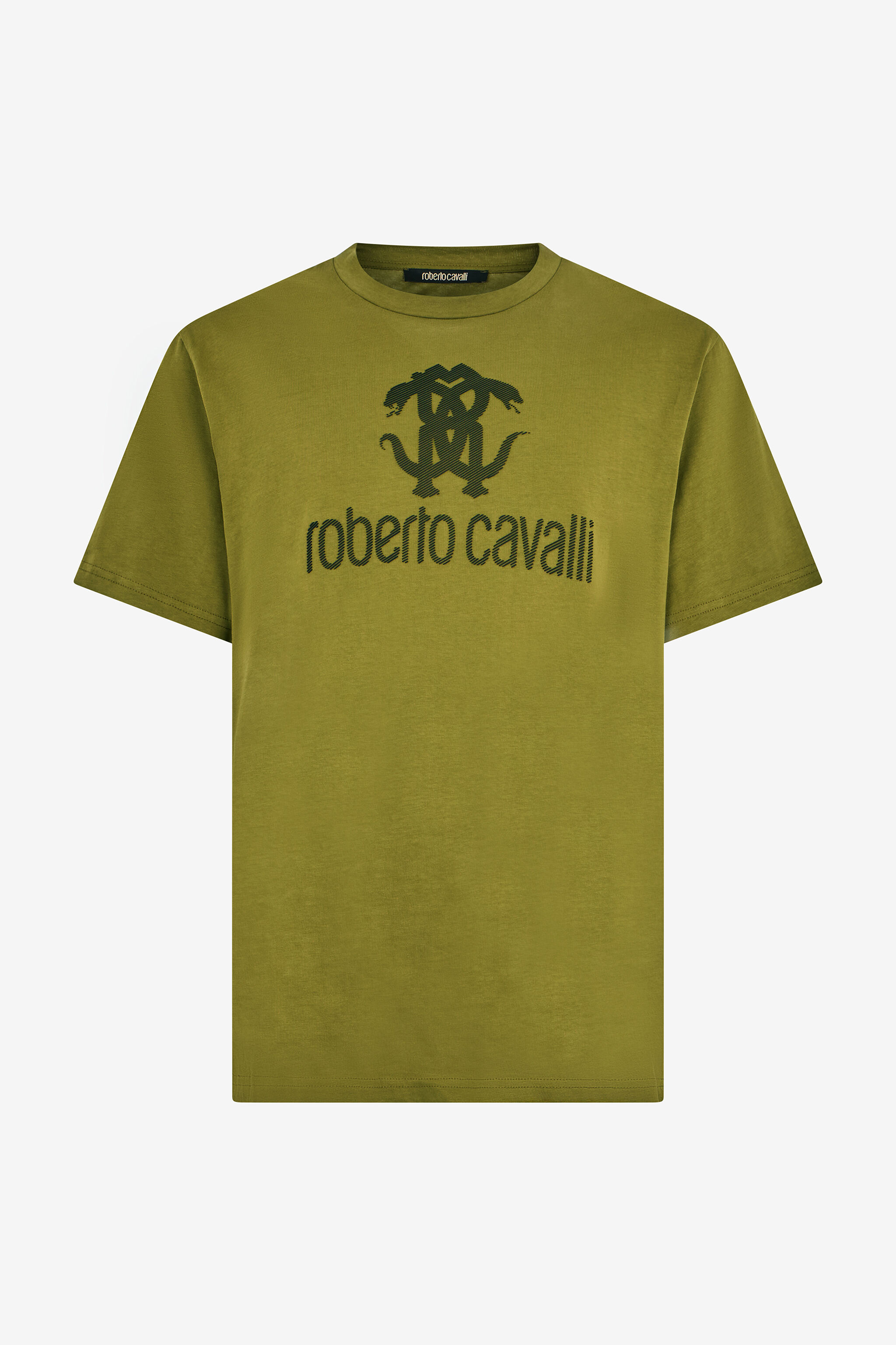 RC Grünes T-Shirt mit Monogram RC RC Grünes T-Shirt mit Monogram RC GREEN OLIVE QOT60D-JD060