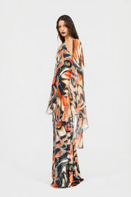 RC Butterfly Print Dress BLACK/MULTICOLOR XQT193-JRT28