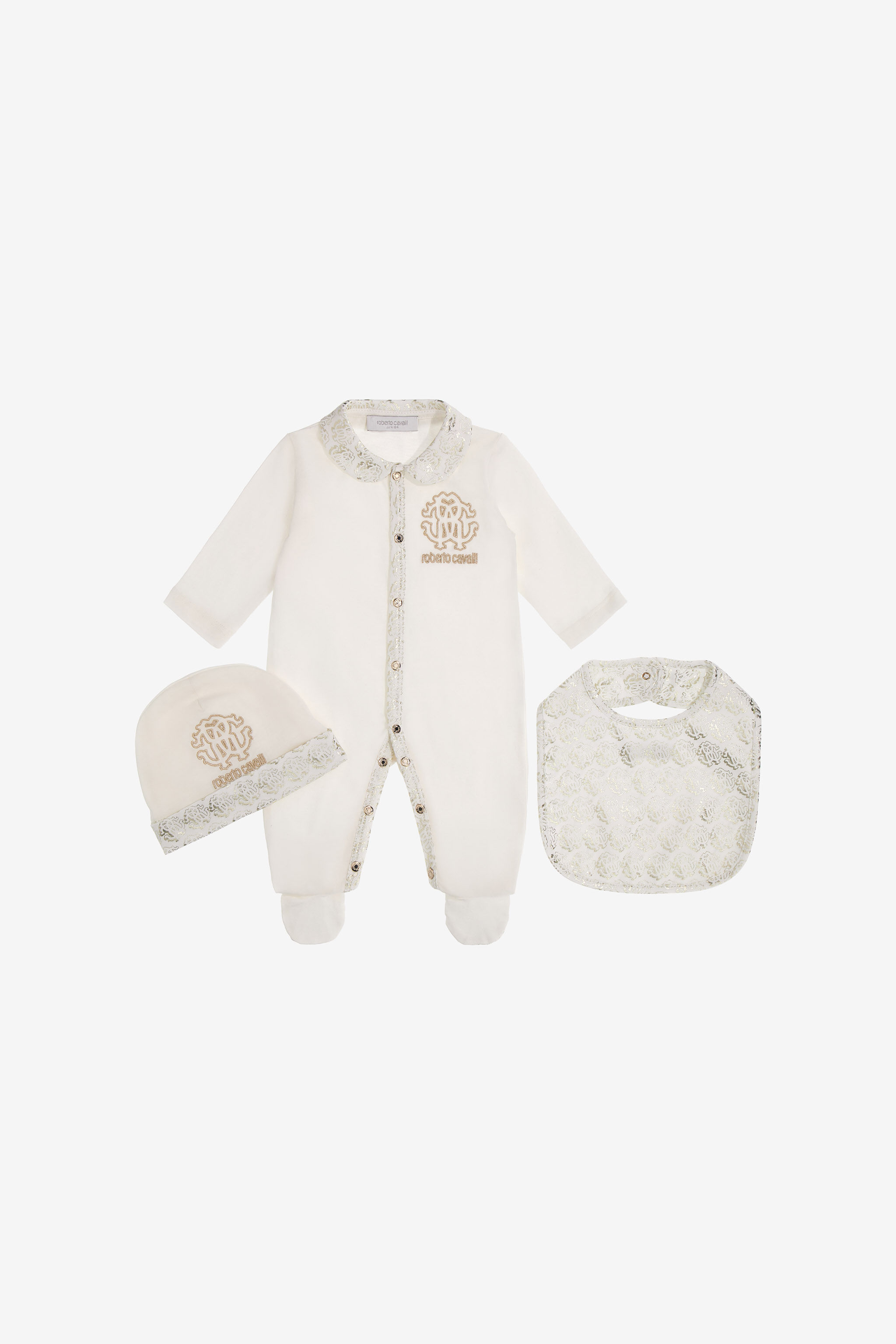 JU Set Mit Schillerndem Monogramm RC JU Set Mit Schillerndem Monogramm RC Platinum Gold SJT842-JD001