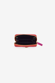 RC Cartera Fucsia Metalizada con Mirror Snake Monogram Fucsia SKA003-PN199