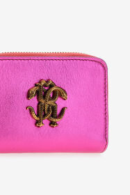RC Cartera Fucsia Metalizada con Mirror Snake Monogram Fucsia SKA003-PN199