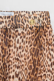 JU Gonna plissettata leopardata NATURAL VJT30C-FVO52
