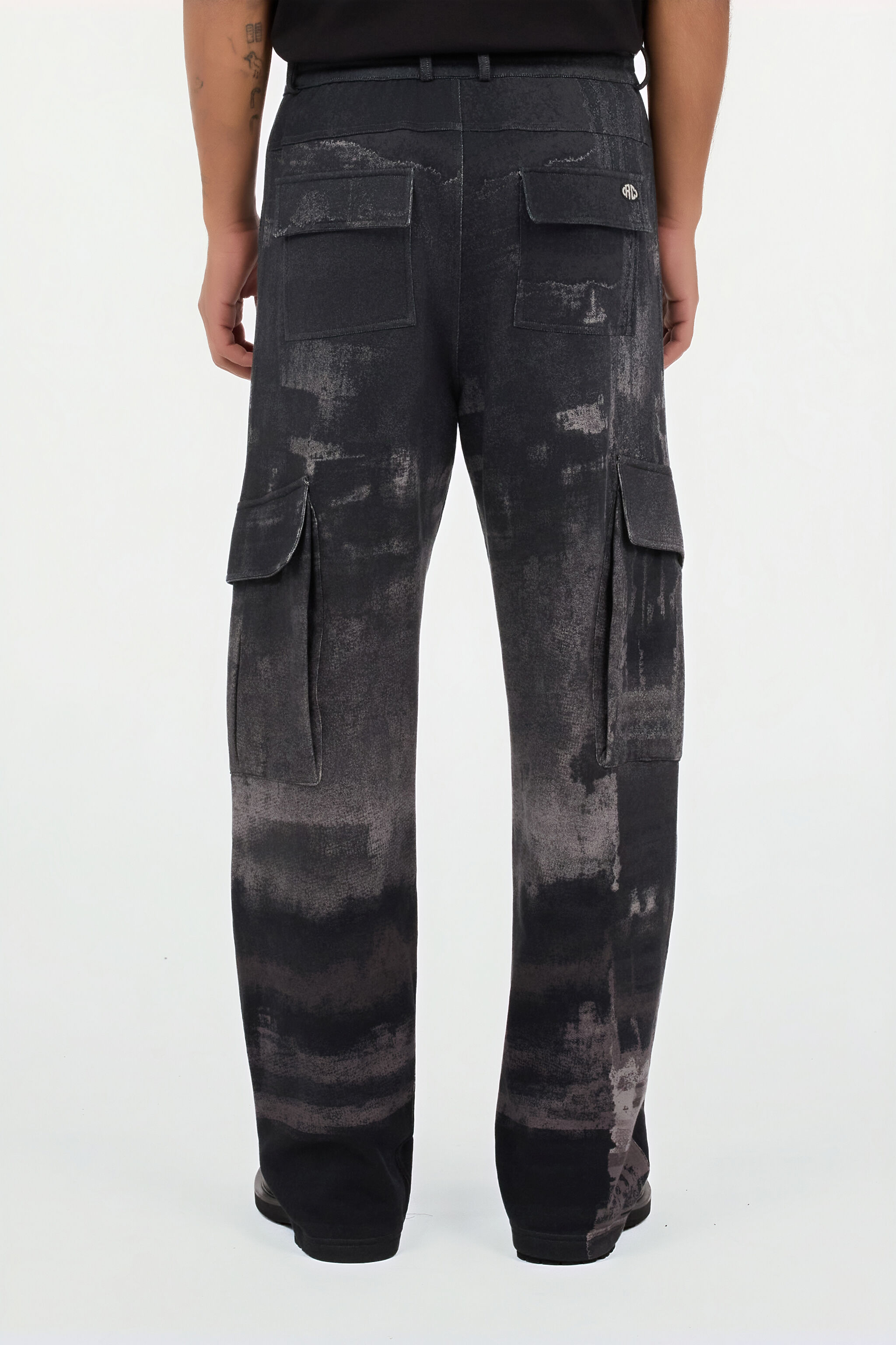 RC Mélange Grey Pants with Washed Effect RC Mélange Grey Pants with Washed Effect GREY MELANGE VNT25C-FOP69