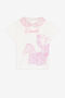 JU T-shirt Peter-Pan con stampa BABY ROSE PJT601-JV025