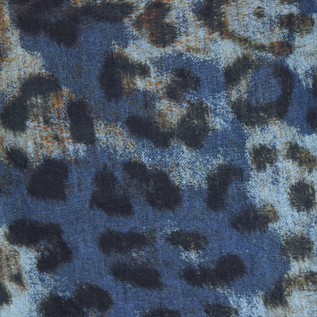 Jumpsuit With Leopard Print in BLU/MARRONE for Women | Roberto