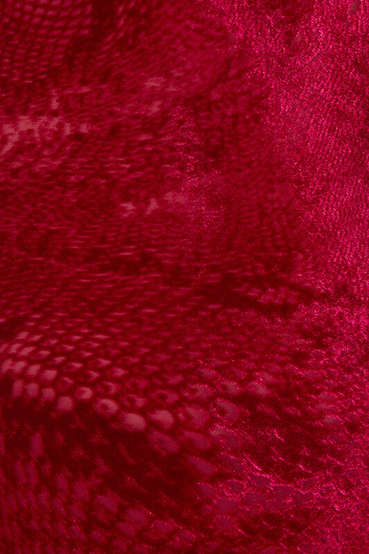 RC Sweater With Rose And Python Pattern RC Sweater With Rose And Python Pattern Red UKT603-VNN53